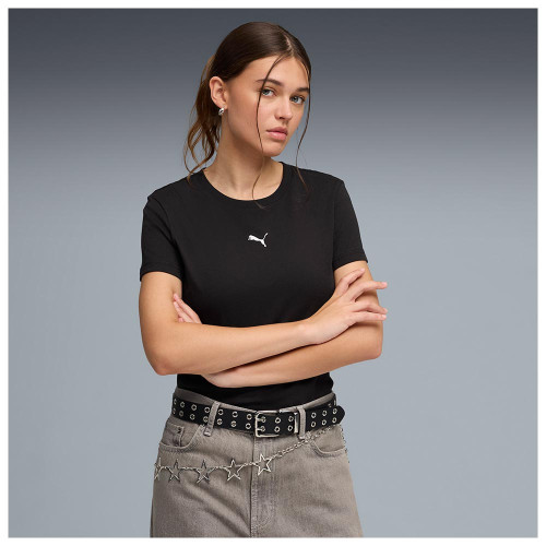 Puma Γυναικεία κοντομάνικη μπλούζα Essentials Centered Cat Logo T-Shirt